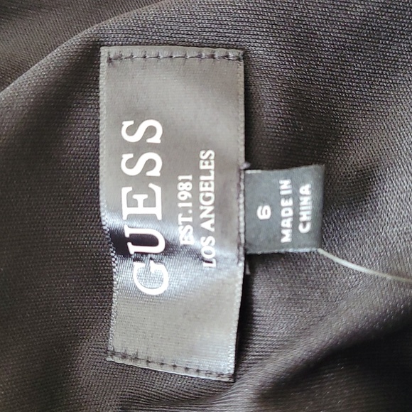 🎉Host Pick🎉 Guess Halter Style Little Black Dress with Sheer Overlay - Picture 8 of 8